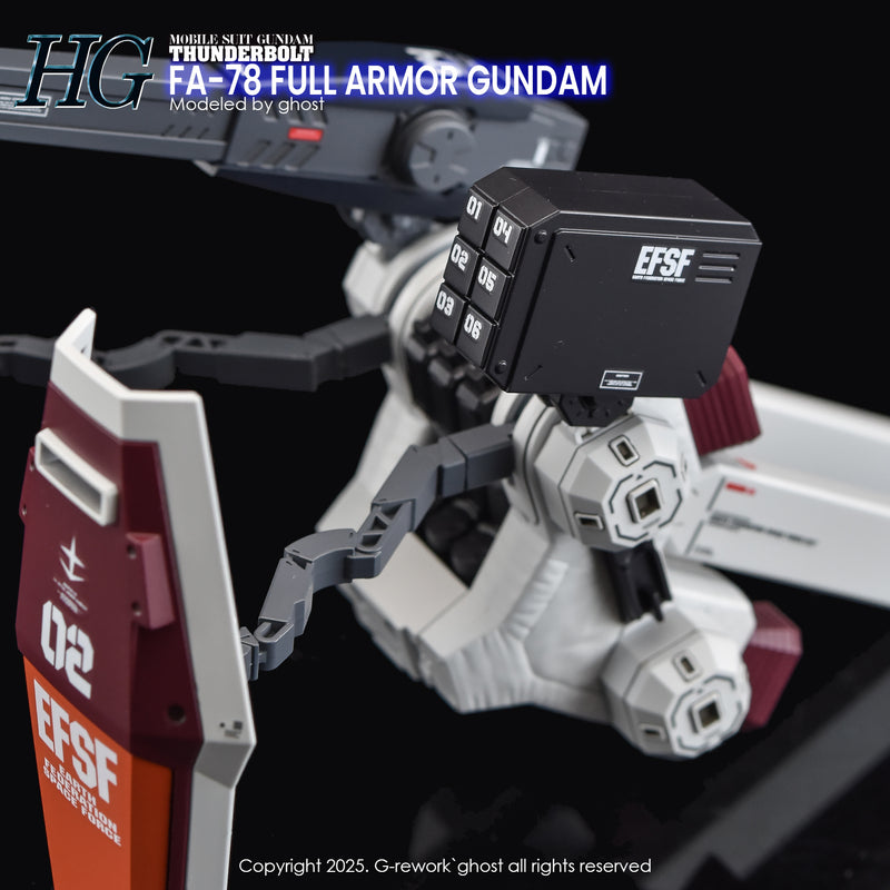 G-Rework Decal - HGTB FA-78 Full Armor Gundam (Thunderbolt Ver.) Use