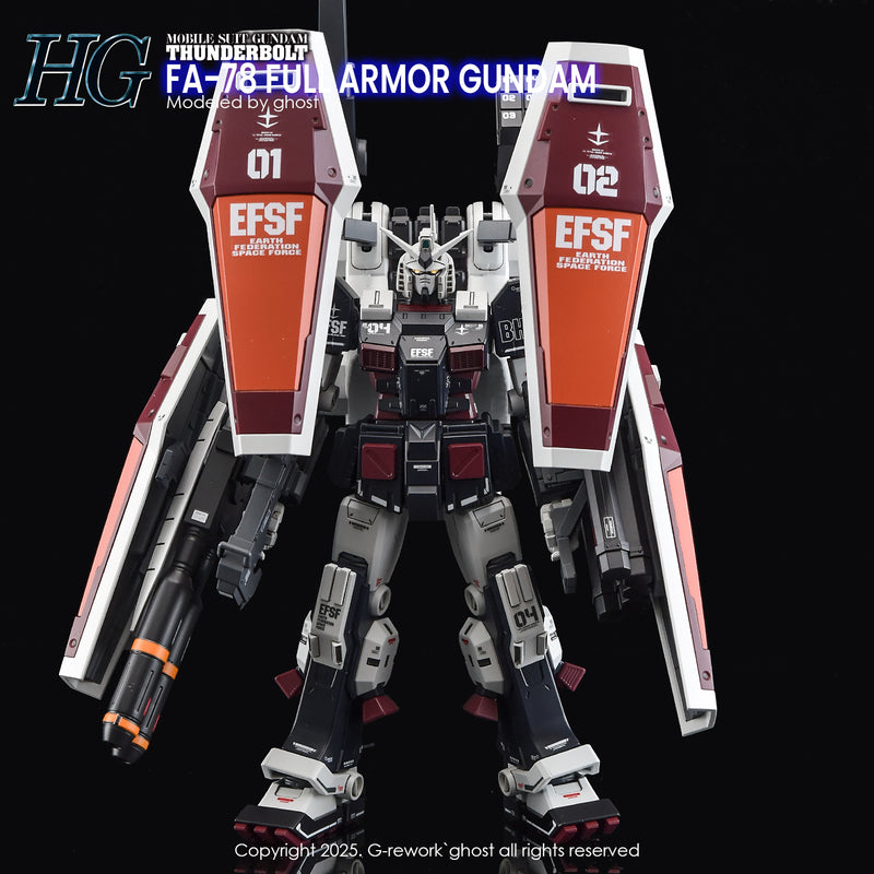 G-Rework Decal - HGTB FA-78 Full Armor Gundam (Thunderbolt Ver.) Use