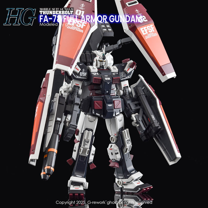 G-Rework Decal - HGTB FA-78 Full Armor Gundam (Thunderbolt Ver.) Use