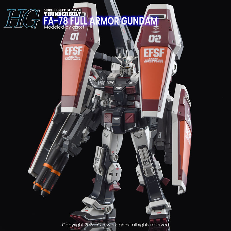 G-Rework Decal - HGTB FA-78 Full Armor Gundam (Thunderbolt Ver.) Use