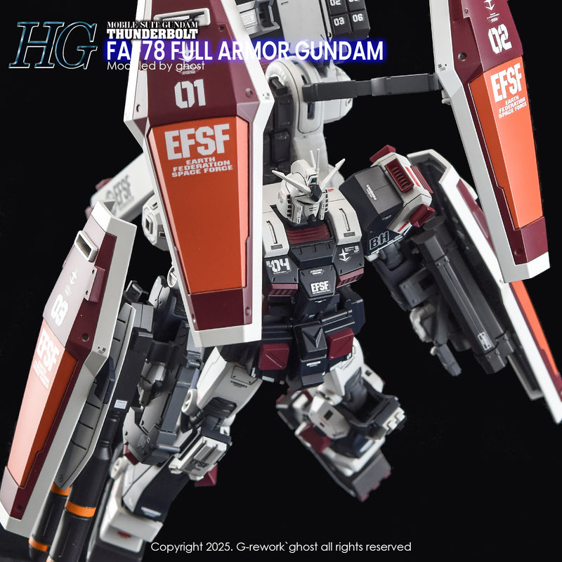 G-Rework Decal - HGTB FA-78 Full Armor Gundam (Thunderbolt Ver.) Use