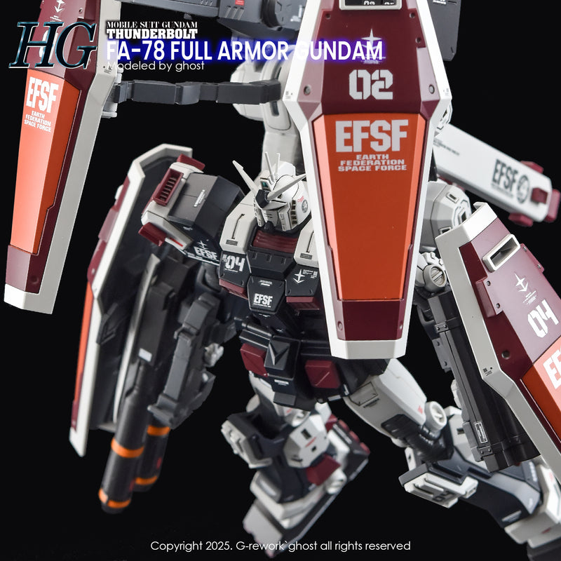G-Rework Decal - HGTB FA-78 Full Armor Gundam (Thunderbolt Ver.) Use