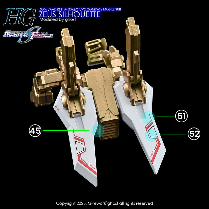 G-Rework Decal - HGCE A-GXQ754/V2 Zeus Silhouette Use