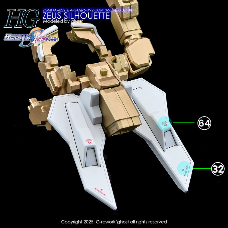 G-Rework Decal - HGCE A-GXQ754/V2 Zeus Silhouette Use