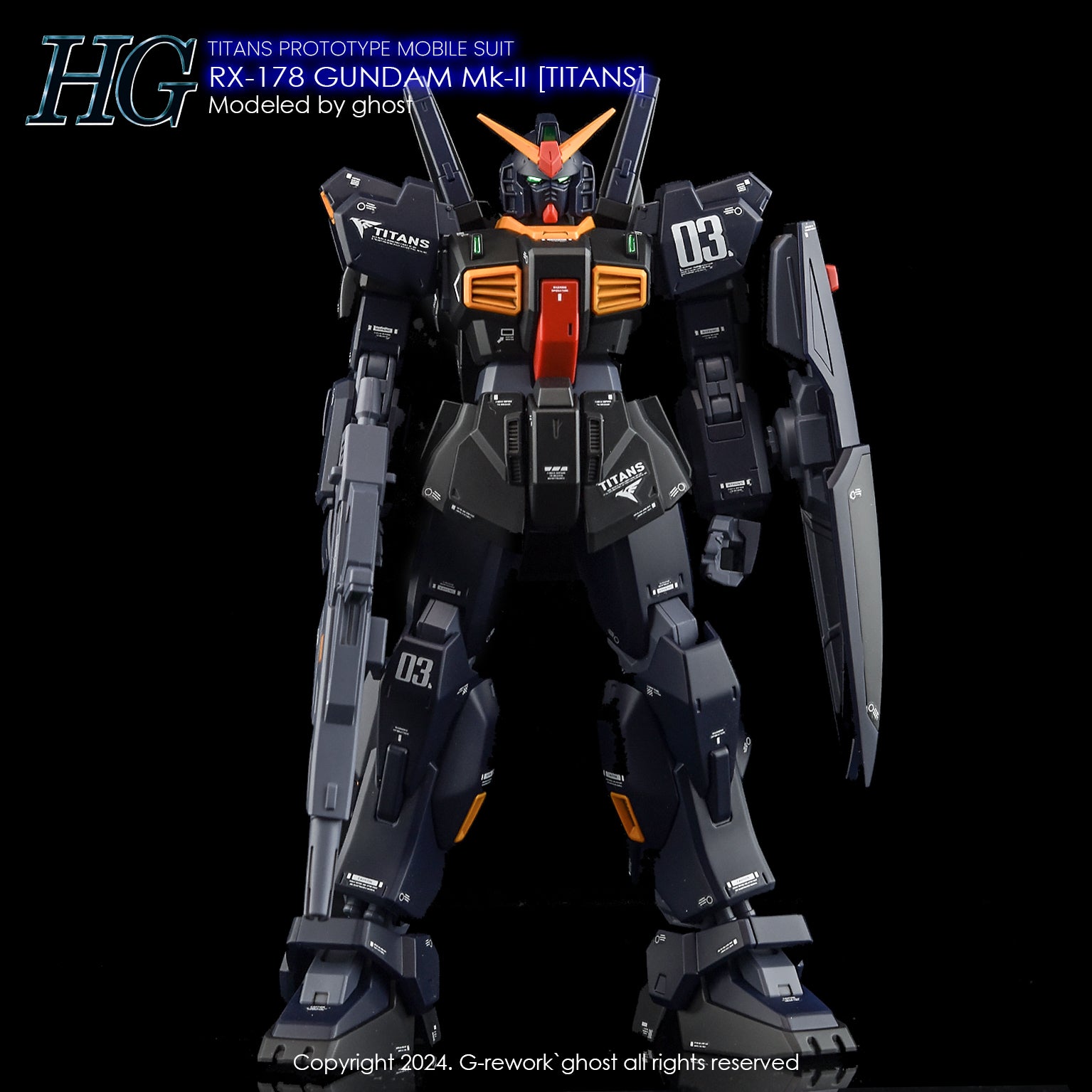 G-Rework Decal - HGUC RX-178 Gundam Mk-II Titans Revive Use