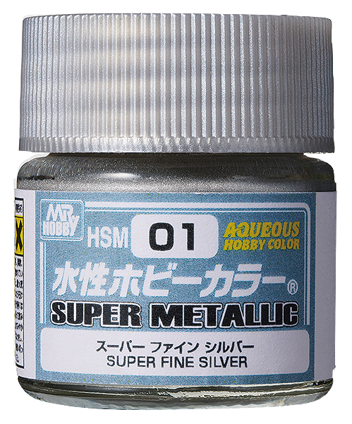 Mr.Hobby Aqueous Hobby Color HSM01 - Super Fine Silver