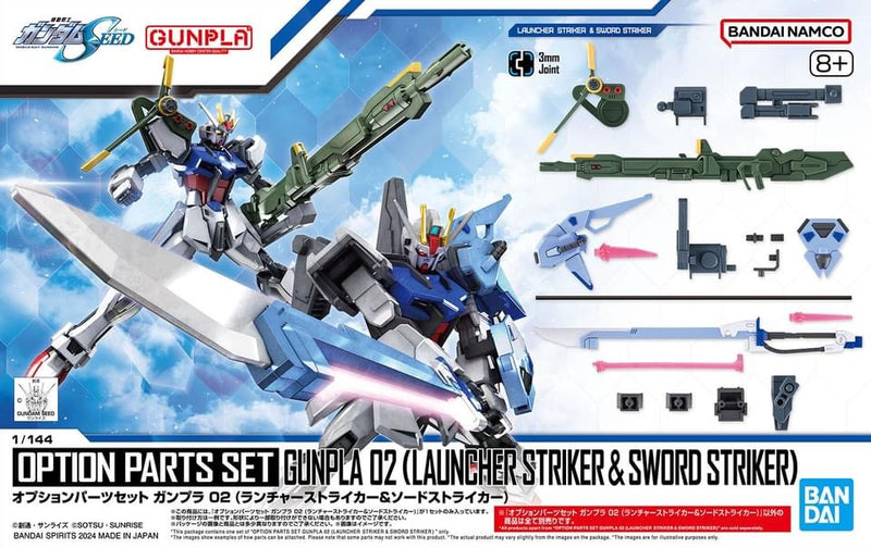High Grade (HG) 1/144 Option Parts Set Gunpla 02 (LAUNCHER STRIKER & SWORD STRIKER)