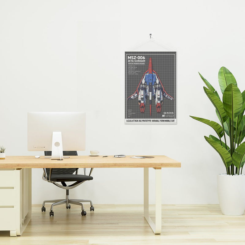 COSPA Zeta Gundam: Drawing Wave Rider B2 Tapestry