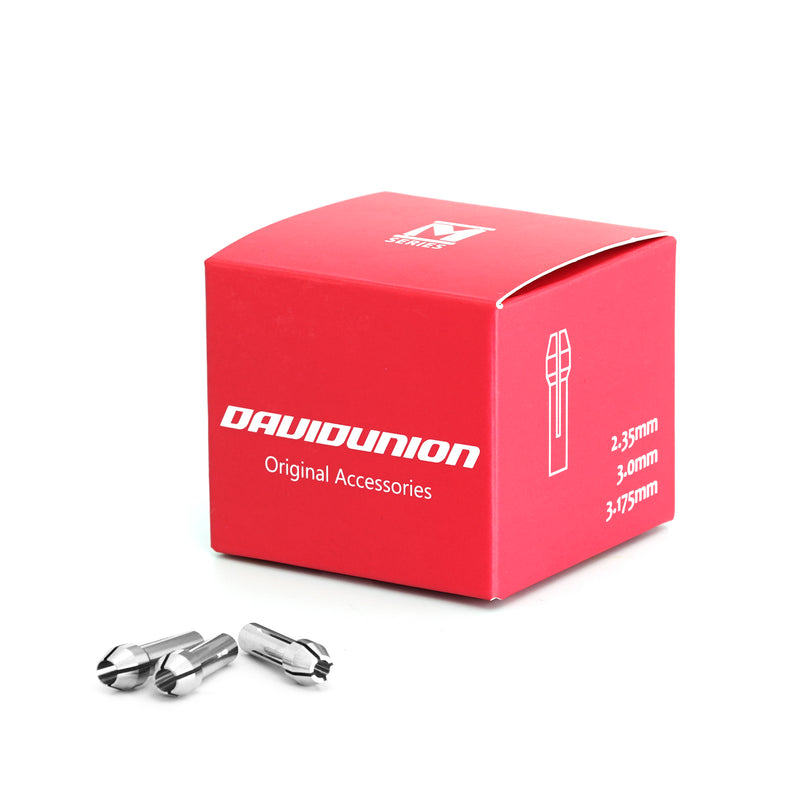 David Union M2001 Precision Collets - 2.35/3.0/3.175mm (for David Union D365)