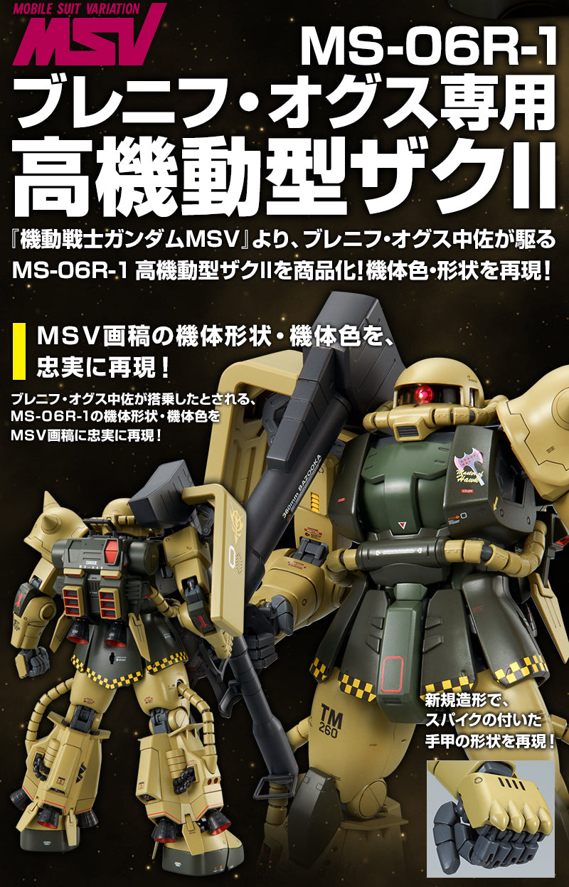 Premium Bandai Master Grade (MG) 1/100 MS-06R-1 Zaku II Breniss Ox Custom