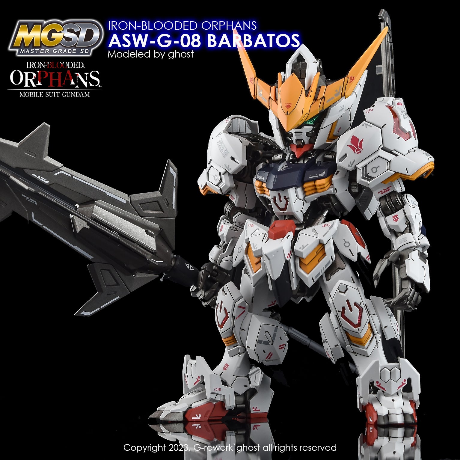 G-Rework Decal - MGSD ASW-G-08 Gundam Barbatos Use - Argama Hobby