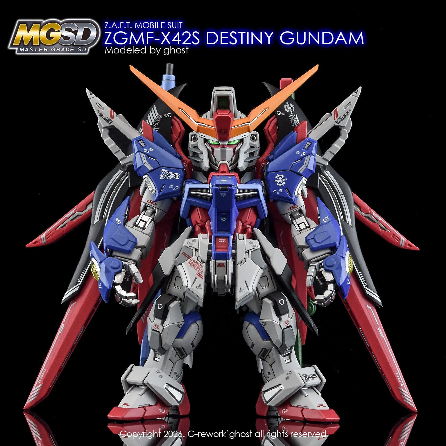 y*0様 Destiny社1/12レーシング G-Rework Decal - MGSD ZGMF-X42S Destiny Gundam Use - Argama Hobby
