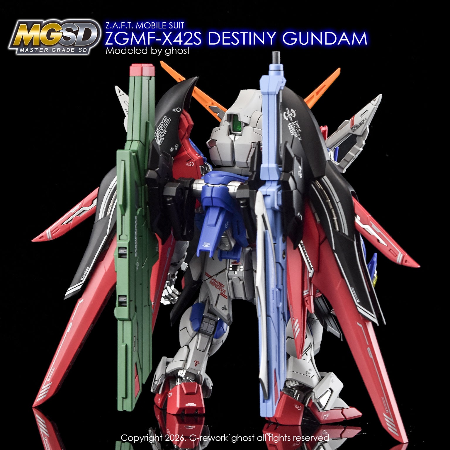 G-REWORK新作デカール MGSD デスティニーガンダム G-Rework Decal - MGSD ZGMF-X42S Destiny Gundam Use - Argama Hobby