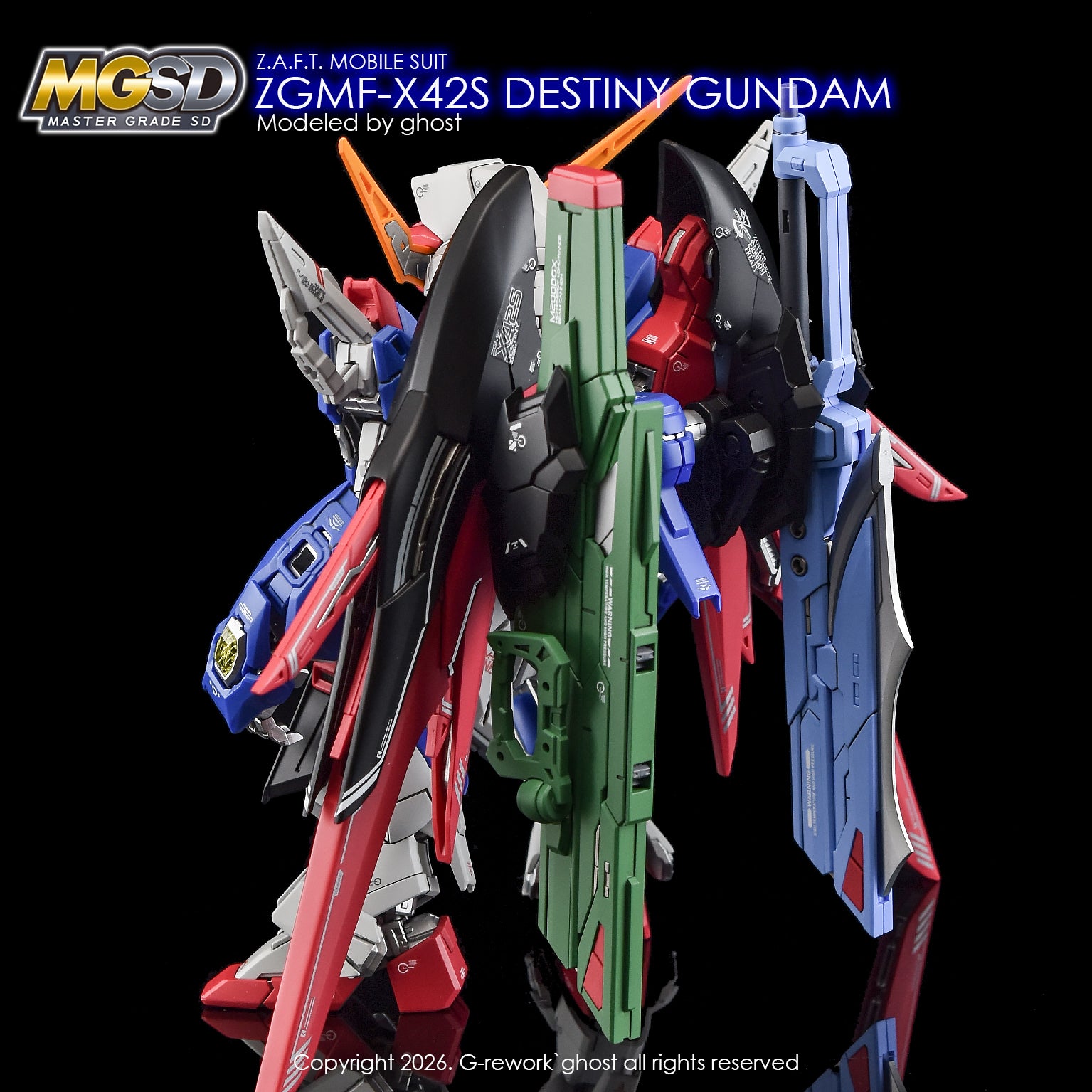 G-REWORK新作デカール MGSD デスティニーガンダム G-Rework Decal - MGSD ZGMF-X42S Destiny Gundam Use - Argama Hobby