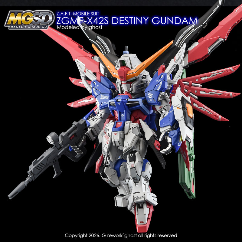G-Rework Decal - MGSD ZGMF-X42S Destiny Gundam Use