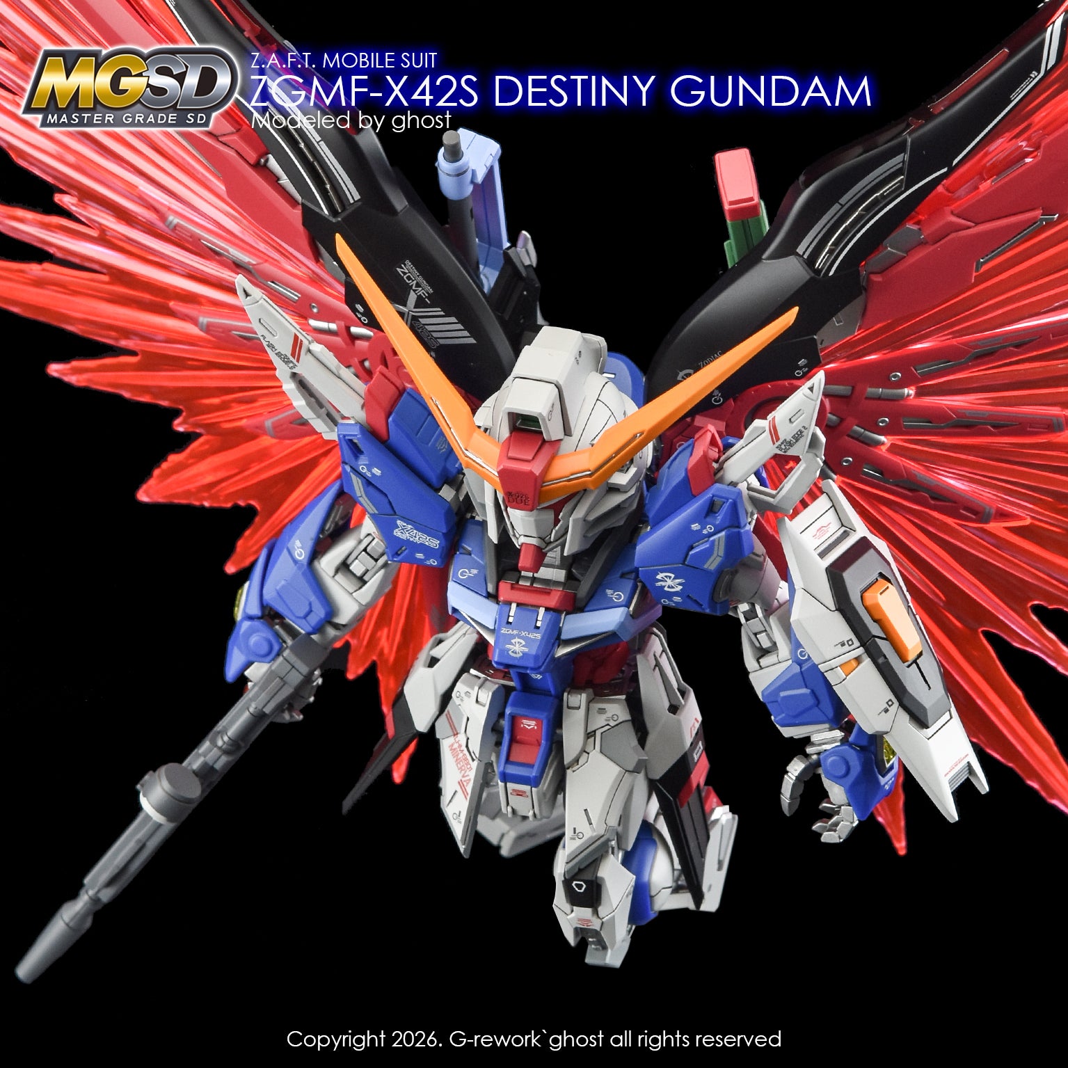 G-Rework Decal - MGSD ZGMF-X42S Destiny Gundam Use - Argama Hobby