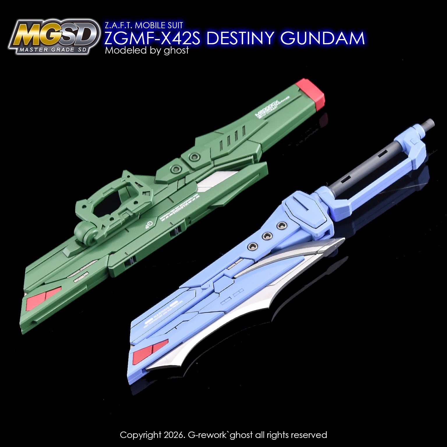 G-Rework Decal - MGSD ZGMF-X42S Destiny Gundam Use - Argama Hobby