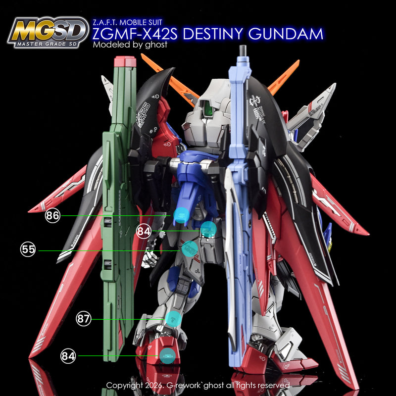 G-Rework Decal - MGSD ZGMF-X42S Destiny Gundam Use