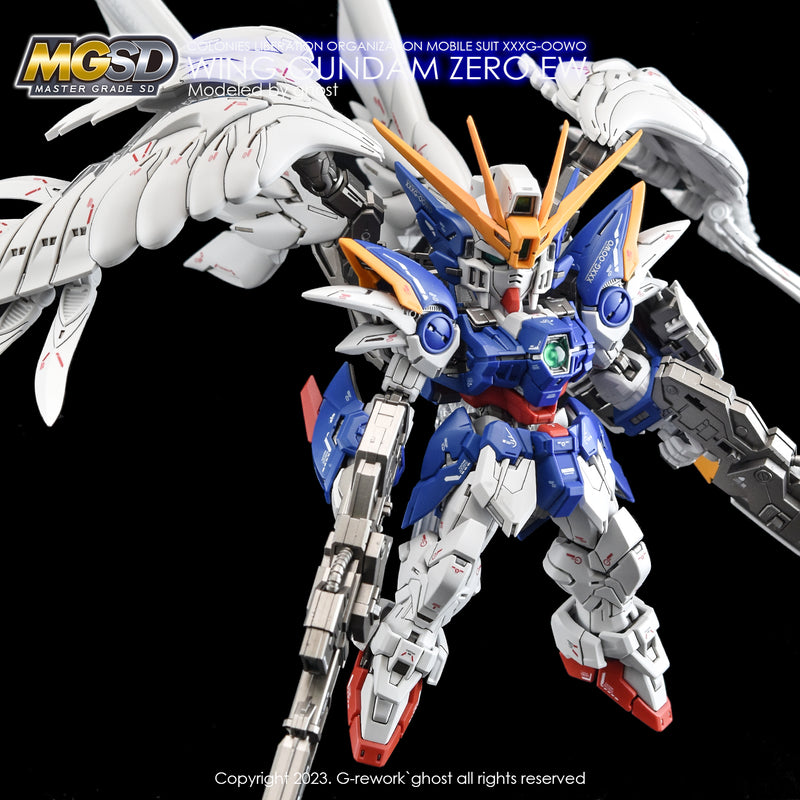 Zero Rework Round Image G-Rework Decal - MGSD XXXG-00W0 Wing Gundam Zero EW Use - Argama Hobby ...