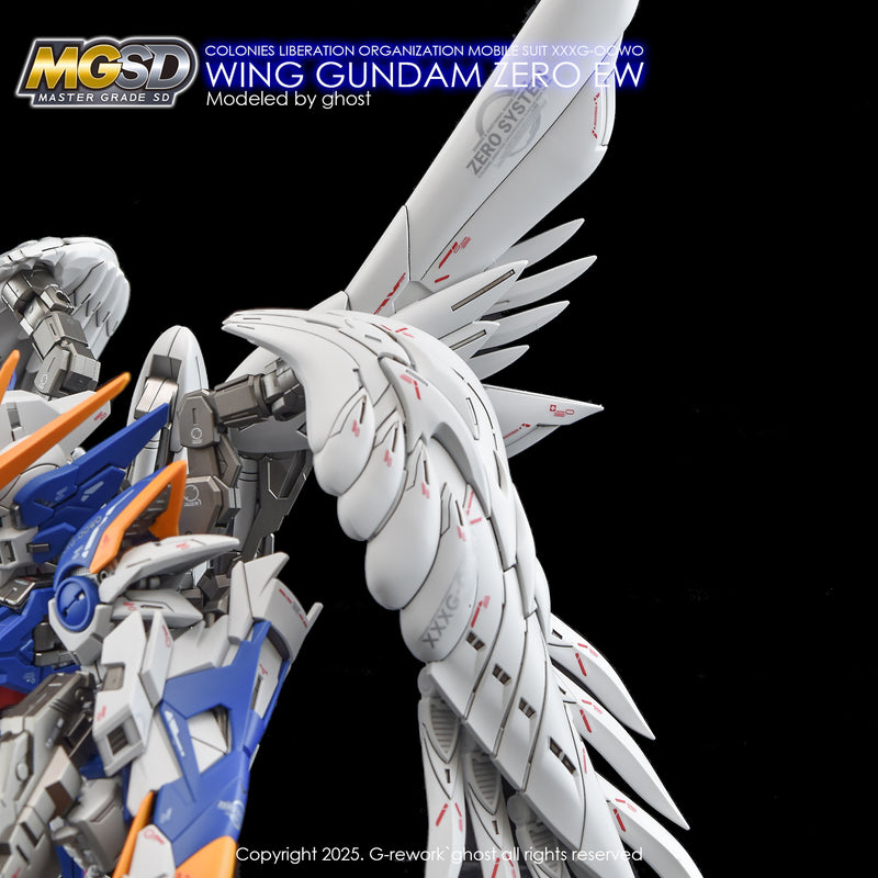 G-Rework Decal - MGSD XXXG-00W0 Wing Gundam Zero EW Use