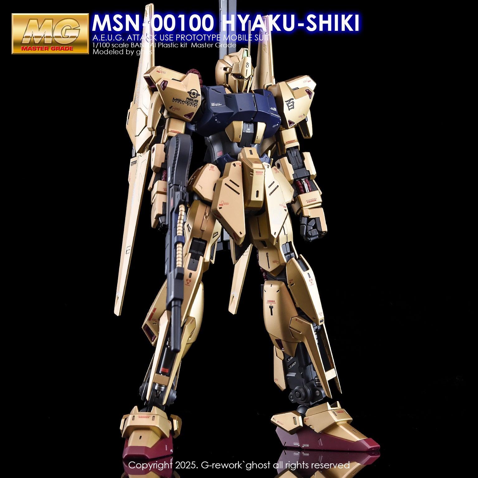 G-REWORK カスタムビジュアルブック 001 英語＆韓国語ver G-Rework Decal - MG MSN-00100 Hyaku-shiki Ver.2.0 Use - Argama