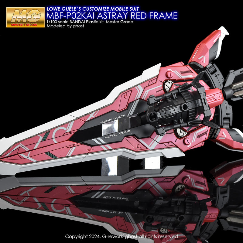 G-Rework Decal - MG MBF-P02KAI Gundam Astray Red Frame Kai Use