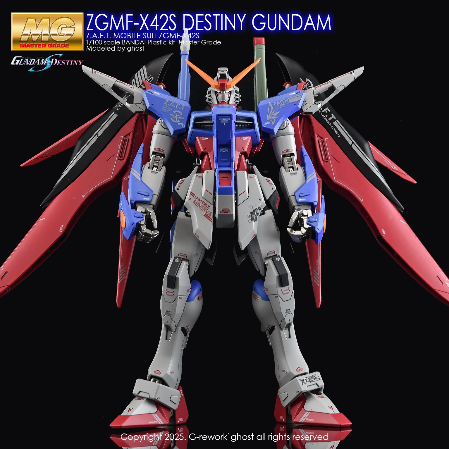y*0様 Destiny社1/12レーシング G-Rework Decal - MG ZGMF-X42S Destiny Gundam Use - Argama Hobby