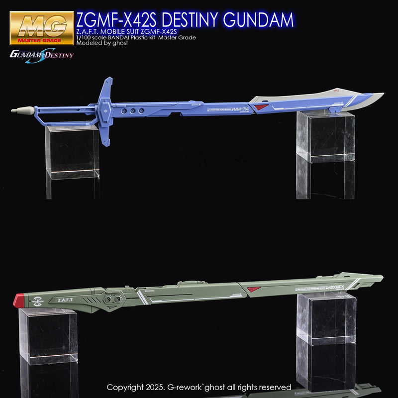 G-Rework Decal - MG ZGMF-X42S Destiny Gundam Use