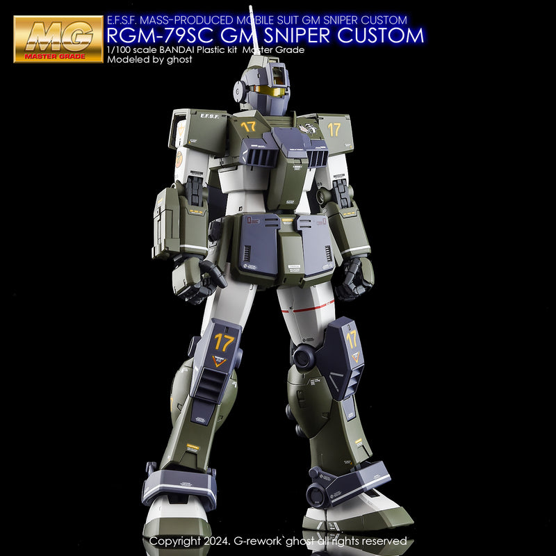 G-Rework Decal - MG RGM-79SC GM Sniper Custom Use