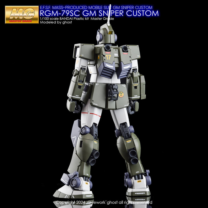 G-Rework Decal - MG RGM-79SC GM Sniper Custom Use