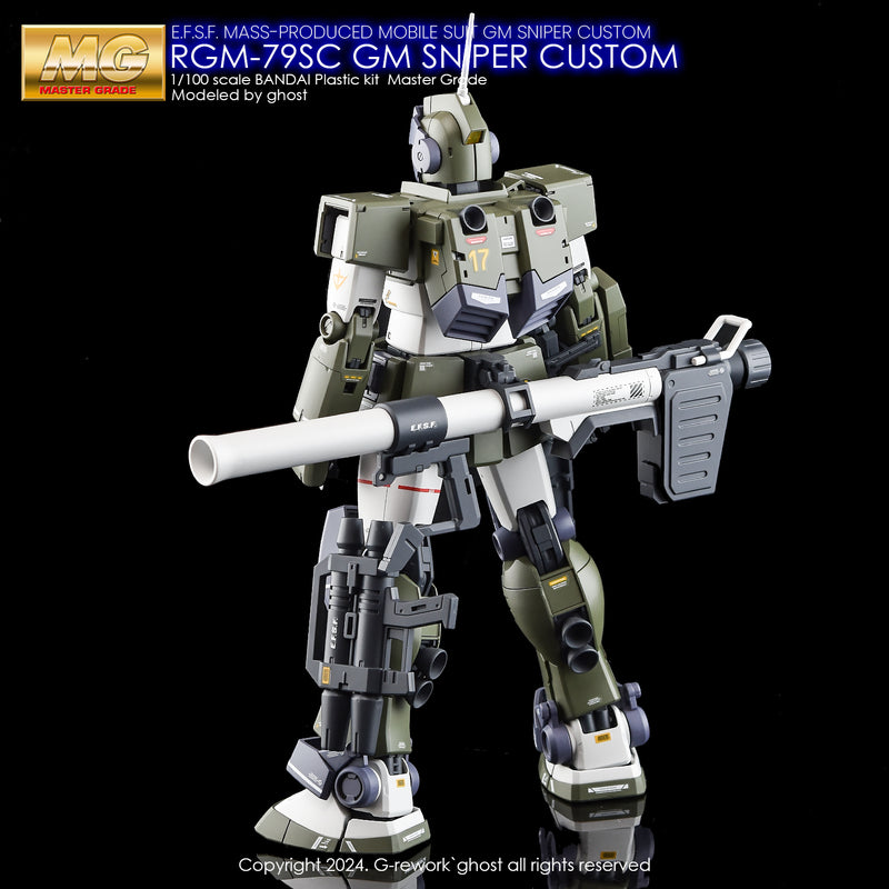 G-Rework Decal - MG RGM-79SC GM Sniper Custom Use