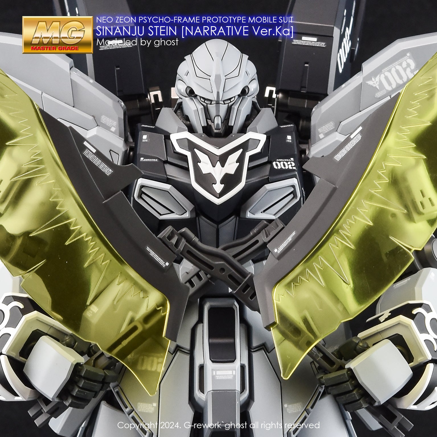 し*う様 ’s Effects G-Rework Decal - MG MSN-06S-2 Sinanju Stein (Narrative Ver) Ver.Ka