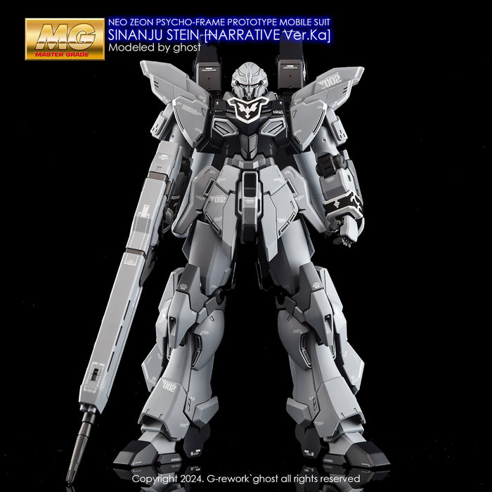 G-Rework Decal - MG MSN-06S-2 Sinanju Stein (Narrative Ver) Ver.Ka Use