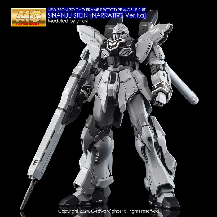 G-Rework Decal - MG MSN-06S-2 Sinanju Stein (Narrative Ver) Ver.Ka Use