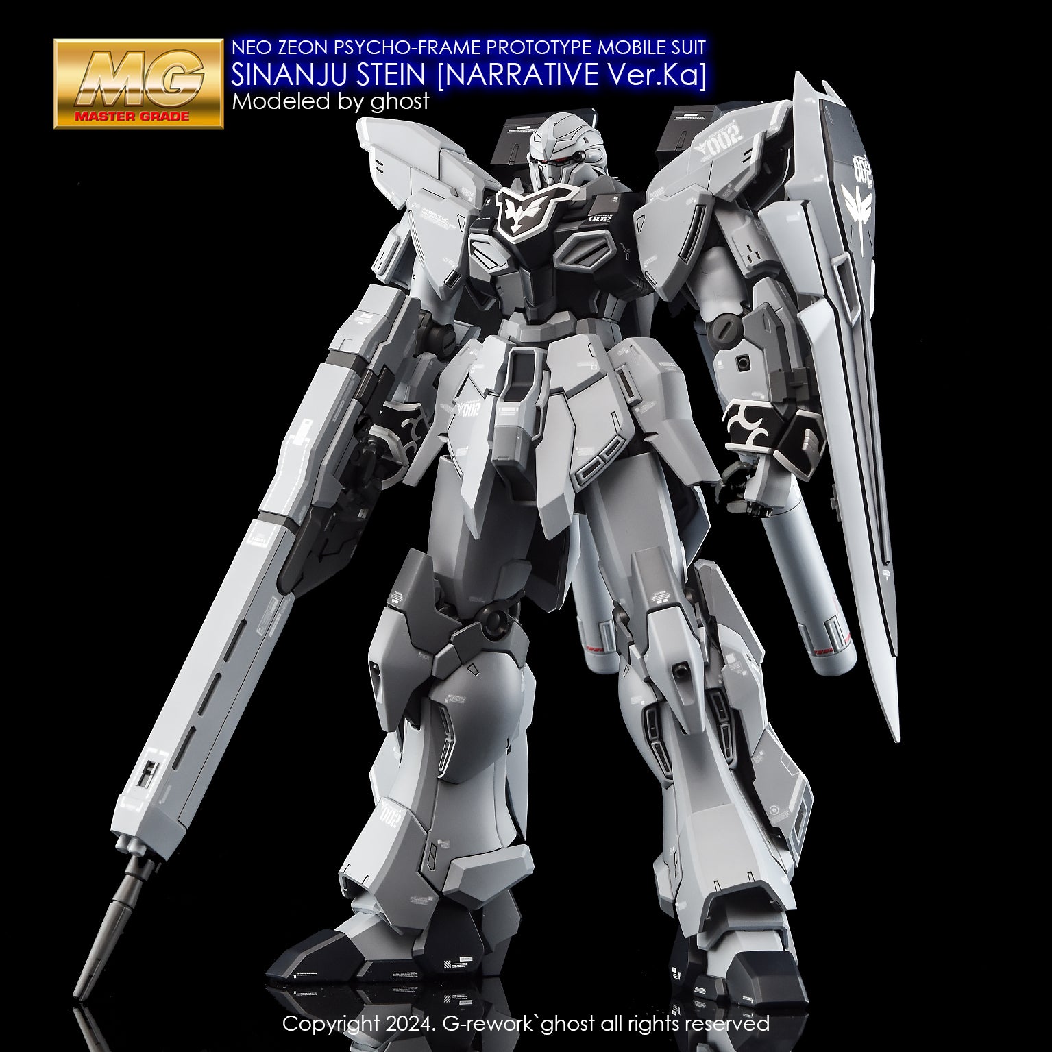 し*う様 ’s Effects G-Rework Decal - MG MSN-06S-2 Sinanju Stein (Narrative Ver) Ver.Ka