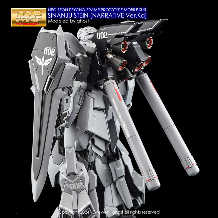 G-Rework Decal - MG MSN-06S-2 Sinanju Stein (Narrative Ver) Ver.Ka Use