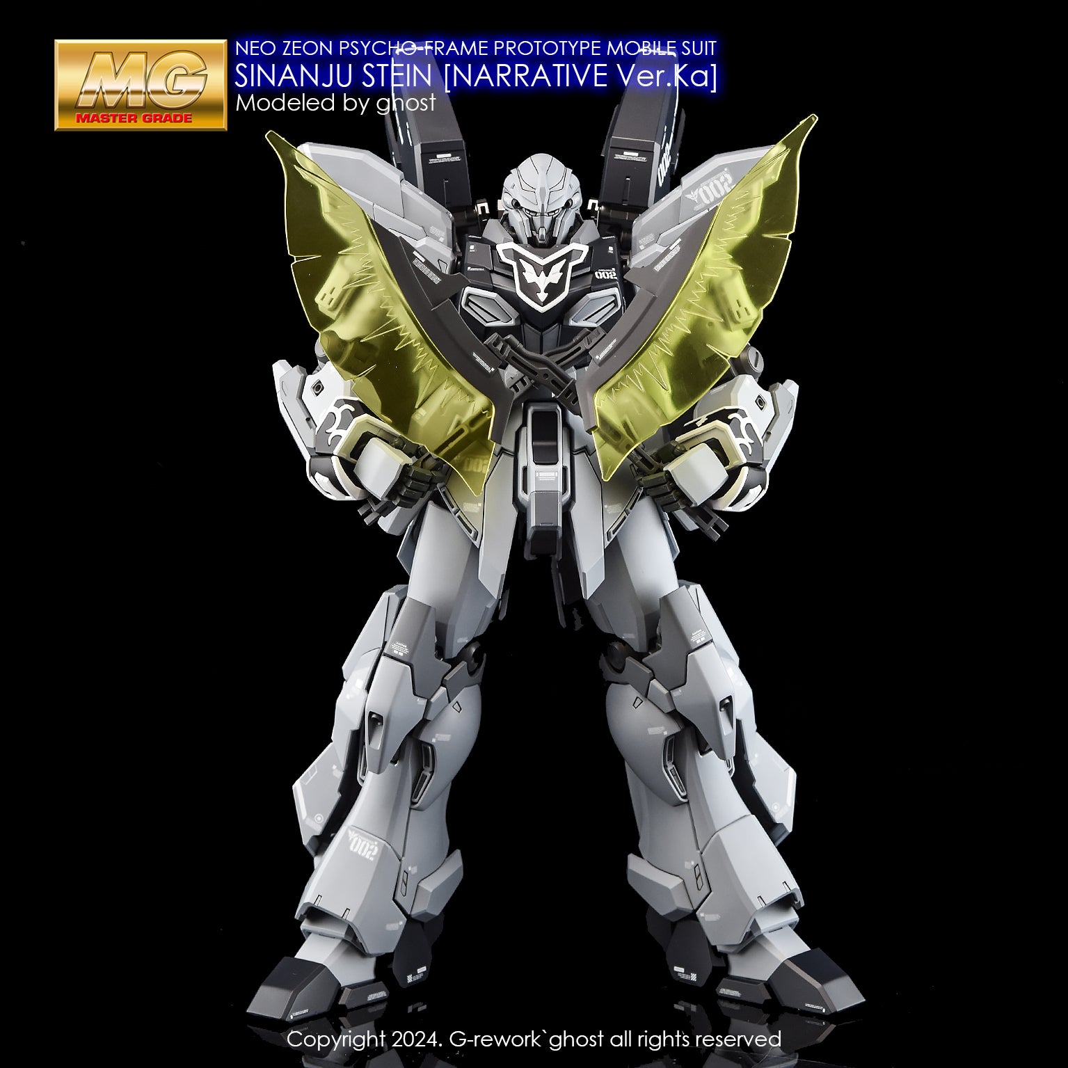 し*う様 ’s Effects G-Rework Decal - MG MSN-06S-2 Sinanju Stein (Narrative Ver) Ver.Ka