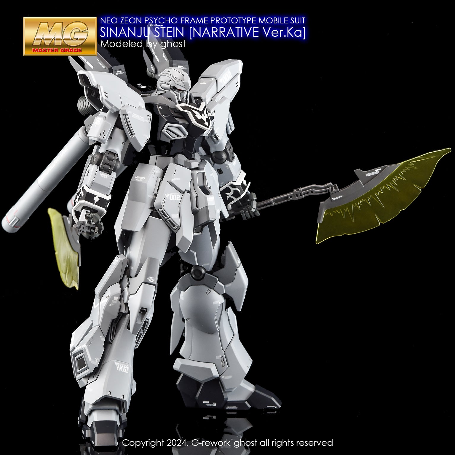し*う様 ’s Effects G-Rework Decal - MG MSN-06S-2 Sinanju Stein (Narrative Ver) Ver.Ka