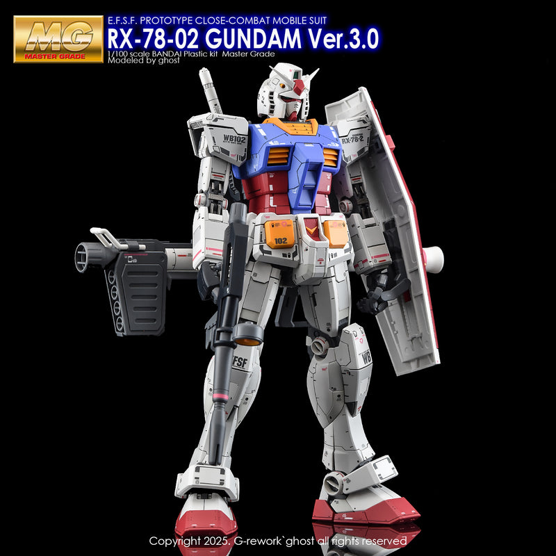 G-Rework Decal - MG RX-78-2 Gundam Ver.3.0 Use