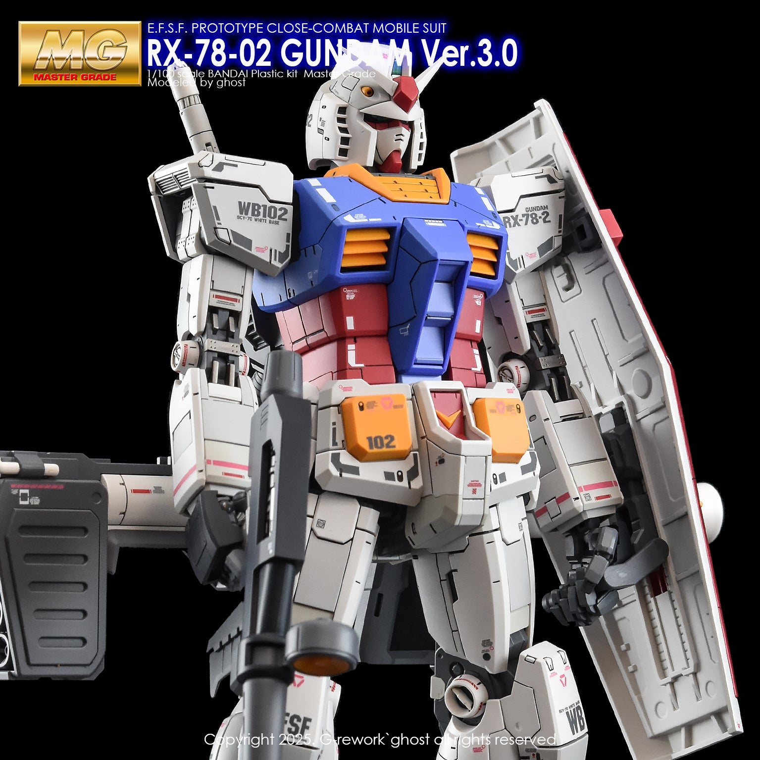 G-Rework Decal - MG RX-78-2 Gundam Ver.3.0 Use - Argama Hobby