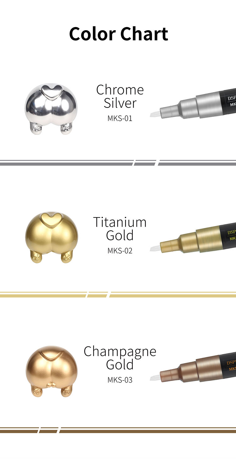 DSPIAE Super Metallic Color Markers