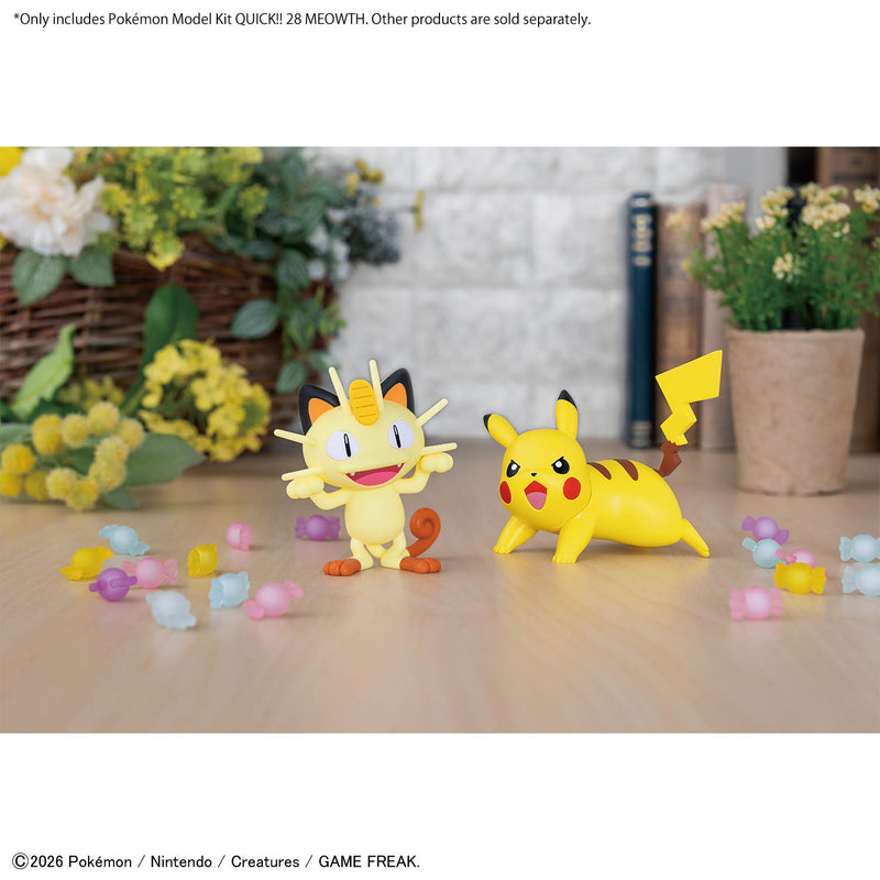 Pokemon Plastic Model Collection Quick!! No.28 Meowth