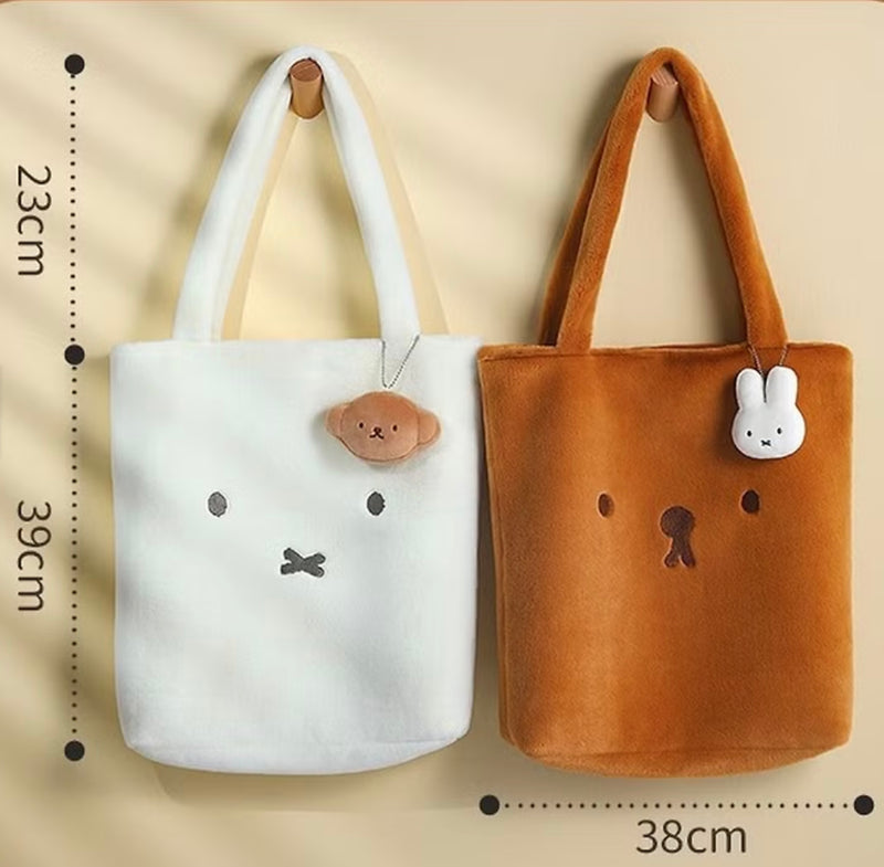 VIPO x Miffy Plush Bag (Large, White)