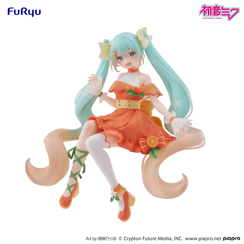 FuRyu Noodle Stopper Figure - Hatsune Miku - Hatsune Miku Citrus Ver.