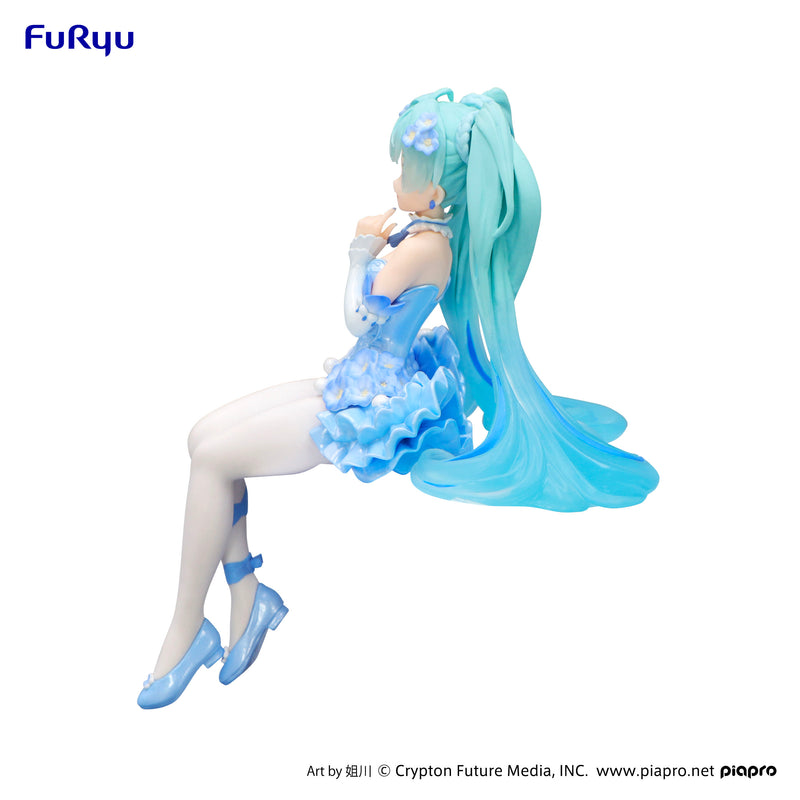 FuRyu Noodle Stopper Figure - Hatsune Miku - Hatsune Miku Flower Fairy Nemophila Pail Blue Color Ver.