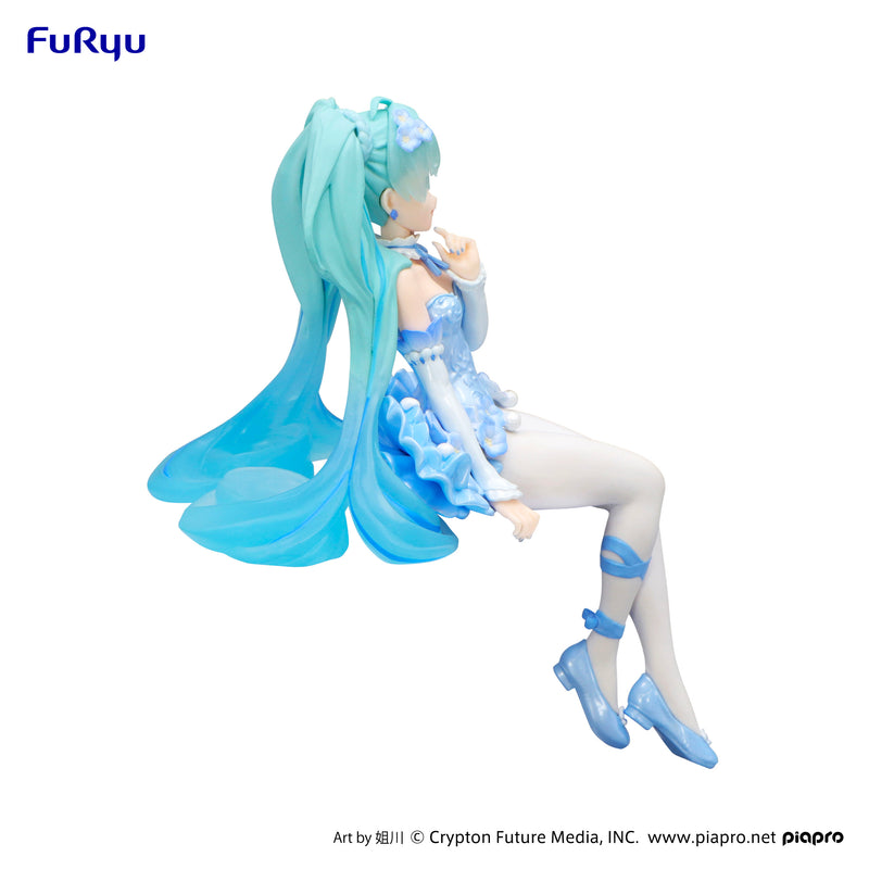 FuRyu Noodle Stopper Figure - Hatsune Miku - Hatsune Miku Flower Fairy Nemophila Pail Blue Color Ver.