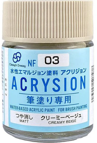 Mr. Hobby ACRYSION for Brush Painting - Classy'n Dressy (NF01-NF09)