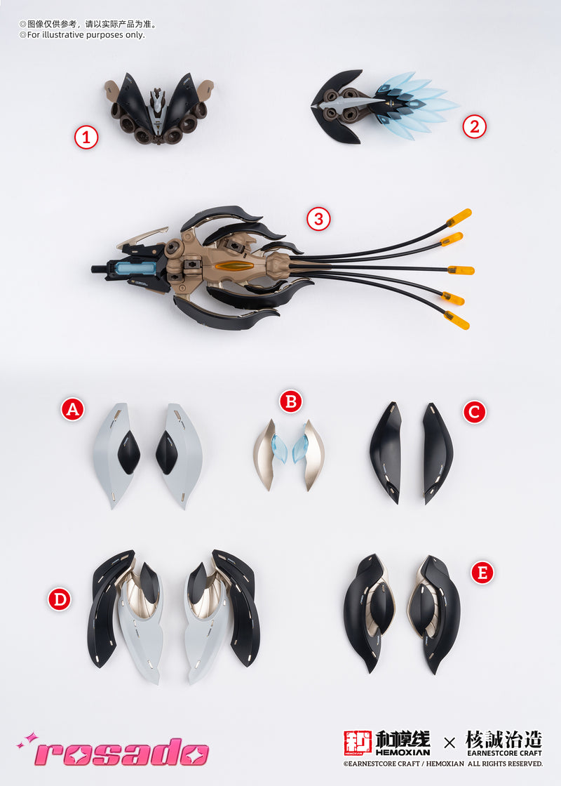1/10 Rosado Starflower Lily MK3 Model Kit (NONZERO STUDIO (Hemoxian) Hemoxian X Earnestcore Craft)