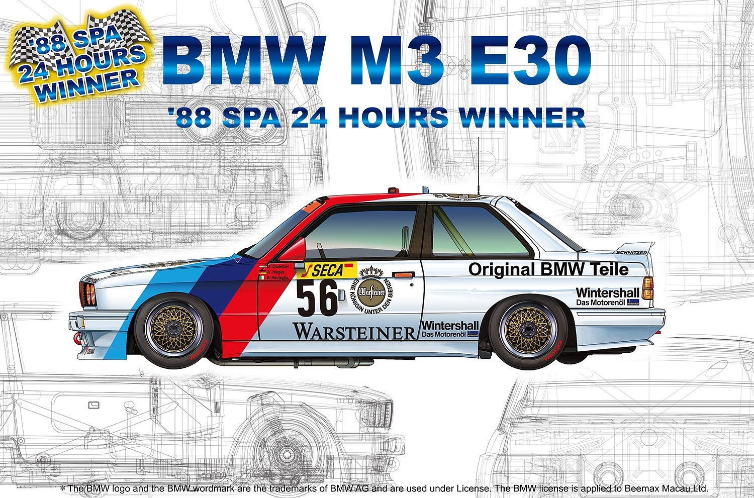 プラッツ/NuNu 1/24 BMW M3 E30 Gr.A 91 オートテック unboxing fullbuild nunu 1/24 BMW M3 E30 Gr.A 1991 AUTOTECH