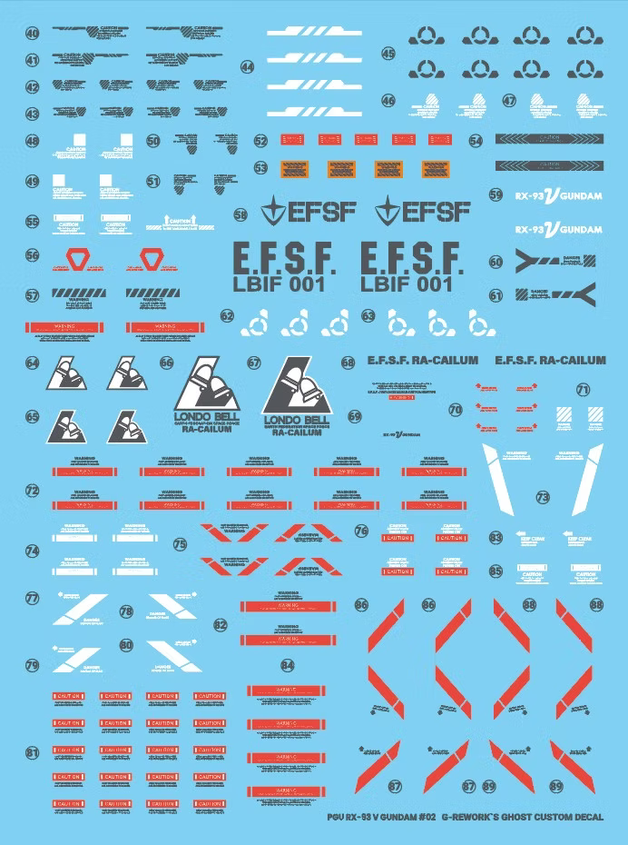 G-Rework Decal - PG Unleashed RX-93 Nu Gundam